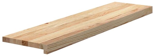 Nášlapy na schody 4 ks neošetřené 100x25x2 cm masivní dub