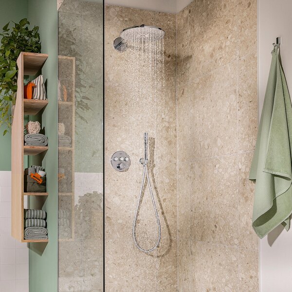 Grohe Precision Smartcontrol sprchová sada pod omítku s termostatem s dešťovou sprchou chrom 34874000