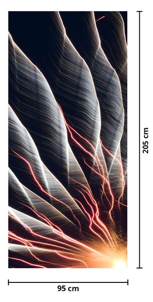 Fototapeta na dveře - Světelný výboj (95x205cm)