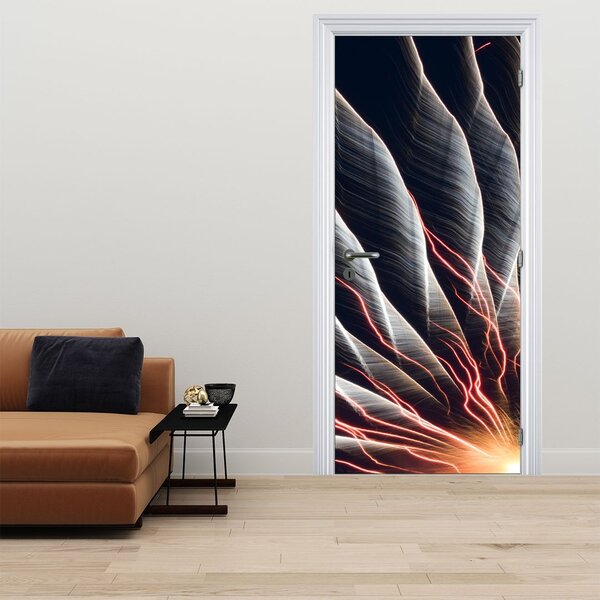 Fototapeta na dveře - Světelný výboj (95x205cm)