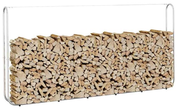 Stojan na palivové dřevo 300x25x150 cm Pozinkovaná ocel