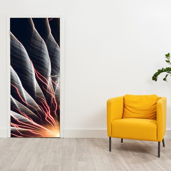 Fototapeta na dveře - Světelný výboj (95x205cm)