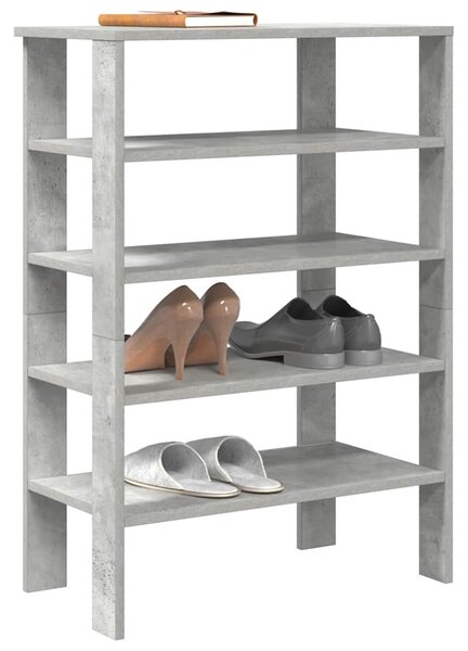 Botník betonově šedý 61x32x87,5 cm kompozitní dřevo
