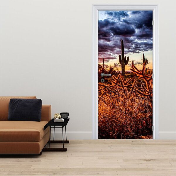 Fototapeta na dveře - Zlatá hodinka pouště (95x205cm)