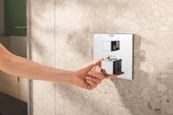 Grohe Precision Cube sprchová sada pod omítku s termostatem s dešťovou sprchou chrom 34879000