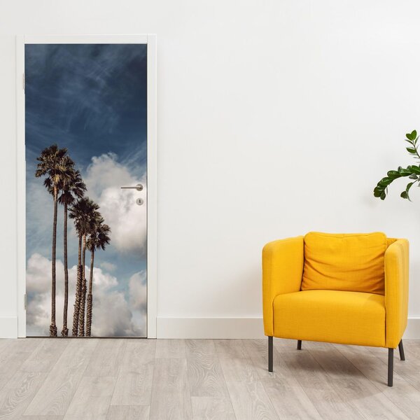 Fototapeta na dveře - Palmové drama (95x205cm)