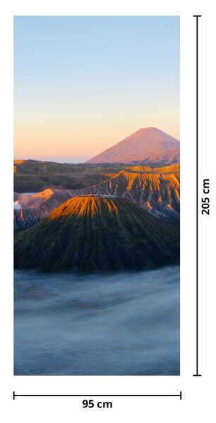 Fototapeta na dveře - Hora Bromo v Indonésii (95x205cm)