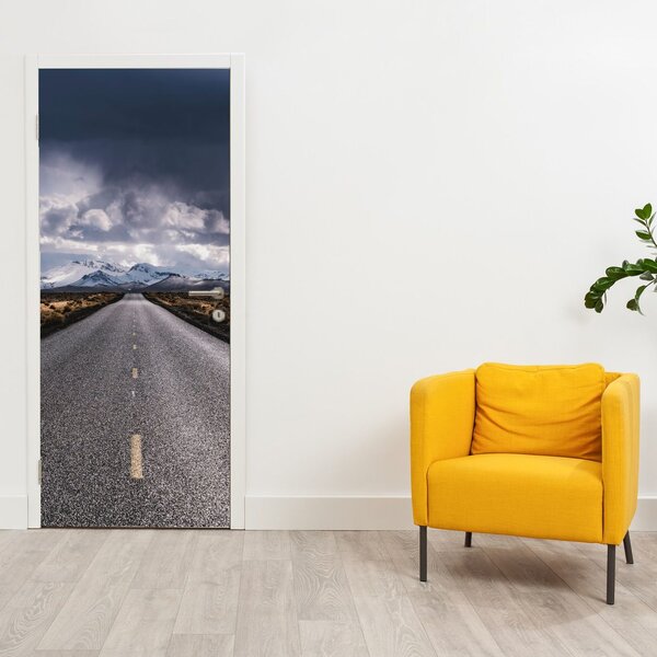Fototapeta na dveře - Cesta v poušti (95x205cm)