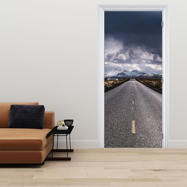 Fototapeta na dveře - Cesta v poušti (95x205cm)