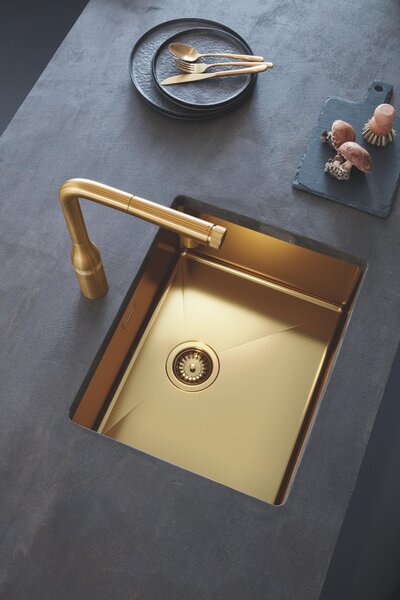 Grohe K700 ocelový dřez 55x45 cm zlatá 31574GN1