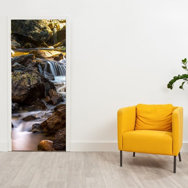 Fototapeta na dveře - Kamenitý potok (95x205cm)