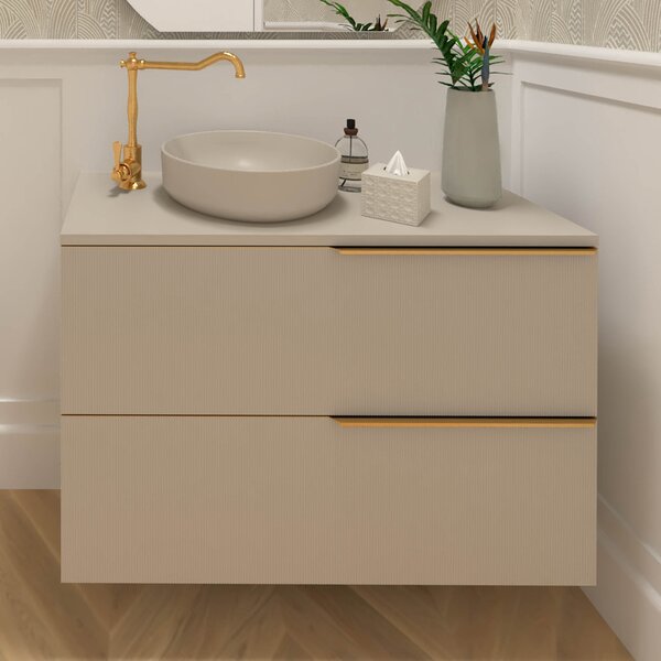 Elita Look skříňka 80x44.9x63.5 cm pod umyvadlo závěsná béžová RE010801027020