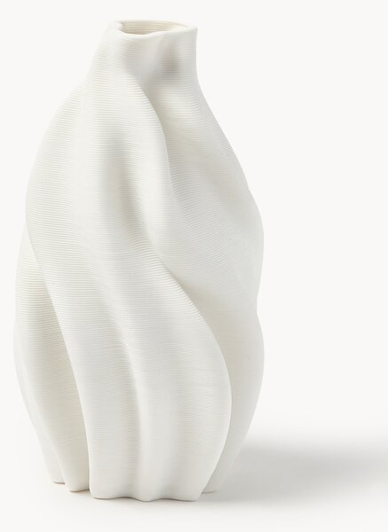 3D tištěná porcelánová váza Lyria, V 18 cm