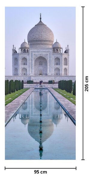 Fototapeta na dveře - Taj Mahal za východu slunce (95x205cm)