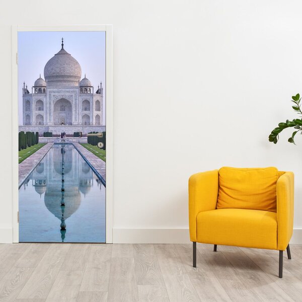 Fototapeta na dveře - Taj Mahal za východu slunce (95x205cm)