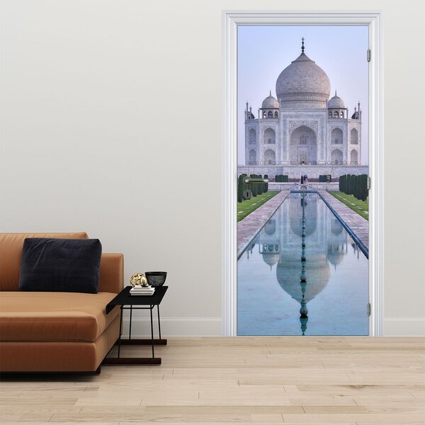 Fototapeta na dveře - Taj Mahal za východu slunce (95x205cm)