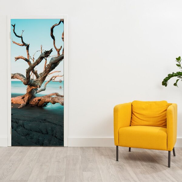 Fototapeta na dveře - Vyplaveno na pláži (95x205cm)