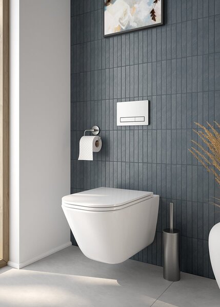 Oltens Torne splachovací tlačítko pro WC nikl 57101910