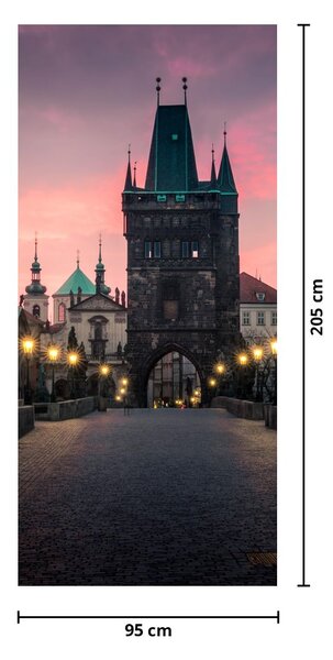 Fototapeta na dveře - Na Karlově mostě (95x205cm)