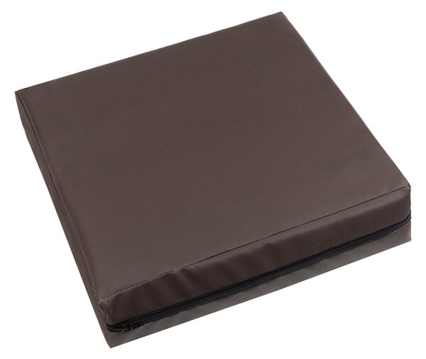Bellatex Sedák nepromokavý 40x40x10 cm potah na zip čokoládová