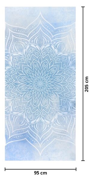 Fototapeta na dveře - Zimní mandala (95x205cm)