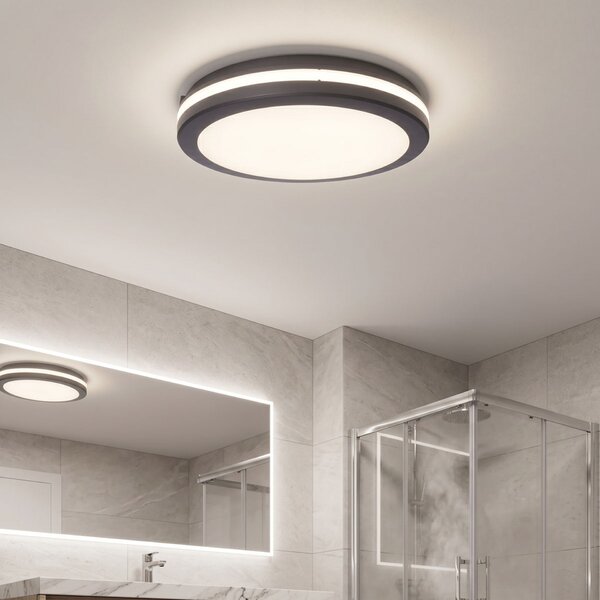 Solight LED osvětlení Gari, 26W, 2340lm, 3CCT, IP65, 30cm, černá WO820-B