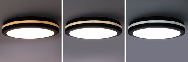 Solight LED osvětlení Gari, 26W, 2340lm, 3CCT, IP65, 30cm, černá WO820-B