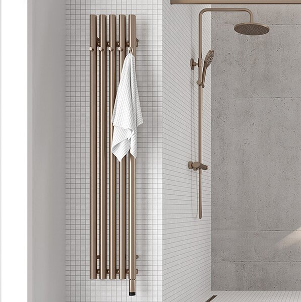 Oltens Stang koupelnový radiátor designově 180x26 cm měděná kartáčovaný 55017610