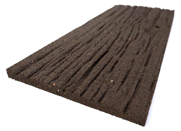 Zahradní nášlap RAILROAD TIE, hnědý, gumový MHEU5000077