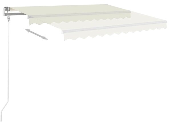 Automatická zatahovací markýza 300 x 250 cm krémová