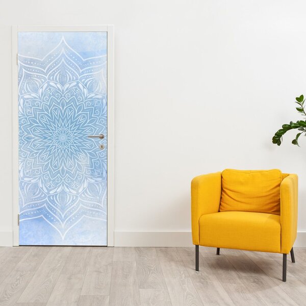 Fototapeta na dveře - Zimní mandala (95x205cm)