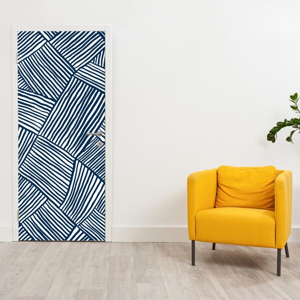Fototapeta na dveře - 3D linie (95x205cm)