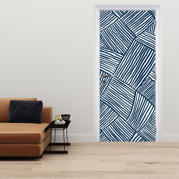 Fototapeta na dveře - 3D linie (95x205cm)