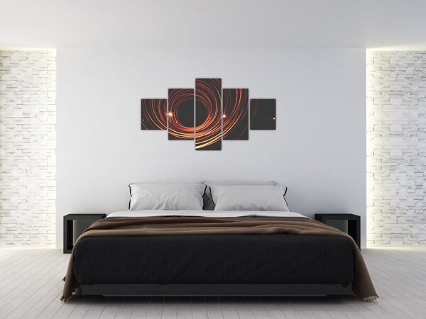 Obraz abstraktních linek (125x70 cm)