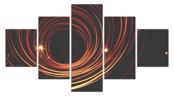 Obraz abstraktních linek (125x70 cm)