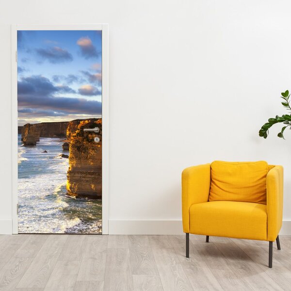 Fototapeta na dveře - Mořské útesy (95x205cm)