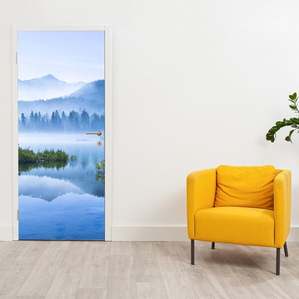 Fototapeta na dveře - Horské jezero (95x205cm)