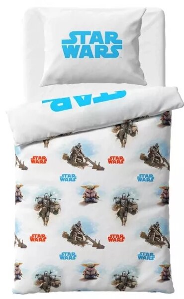 Carbotex povlečení bavlna Star Wars Baby Yoda 140x200, 70x90 cm