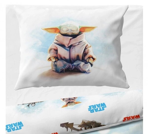Carbotex povlečení bavlna Star Wars Baby Yoda 140x200, 70x90 cm