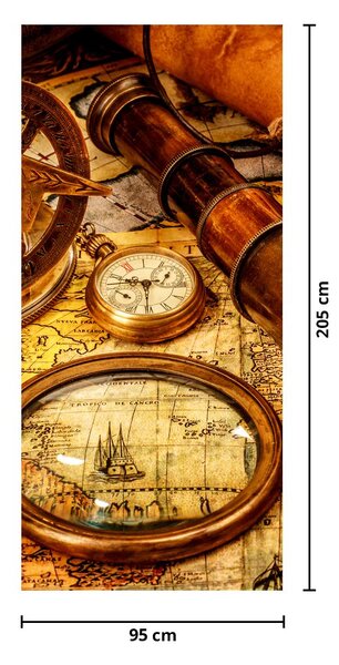 Fototapeta na dveře - Historické pomůcky námořníků (95x205cm)