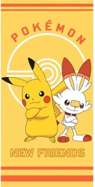 Carbotex osuška Pokémon Pikachu a Scorbunny 70x140 cm