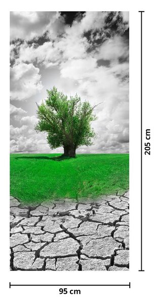 Fototapeta na dveře - Kus přírody ve městě (95x205cm)