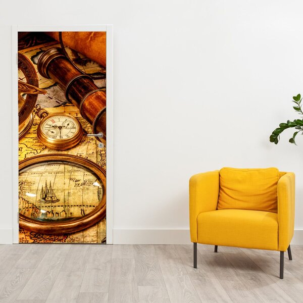 Fototapeta na dveře - Historické pomůcky námořníků (95x205cm)