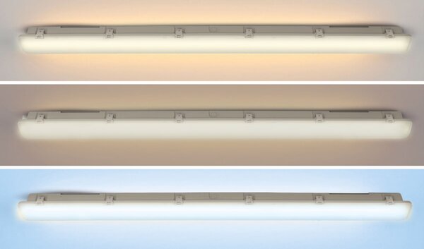 Solight LED osvětlení prachotěsné, IP65, 40W, 4800lm, 3CCT - volitelná chromatičnost, 120cm, Lifud WO529-1