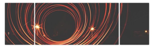 Obraz abstraktních linek (170x50 cm)