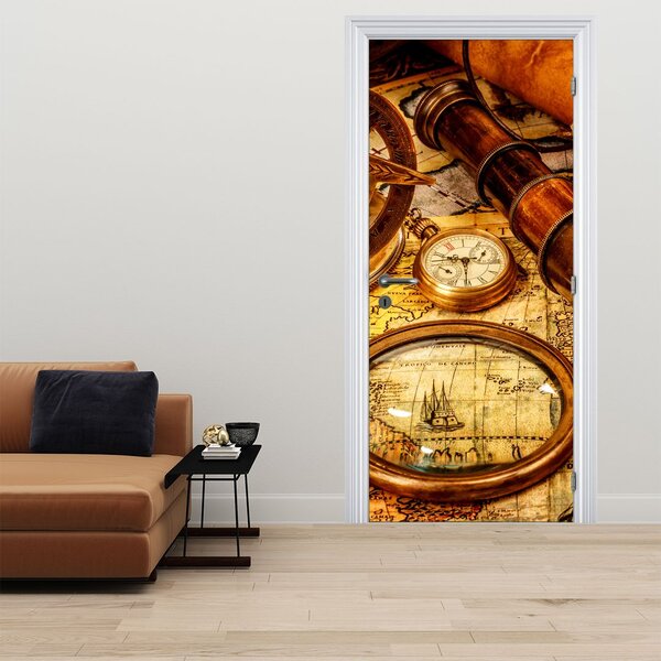 Fototapeta na dveře - Historické pomůcky námořníků (95x205cm)