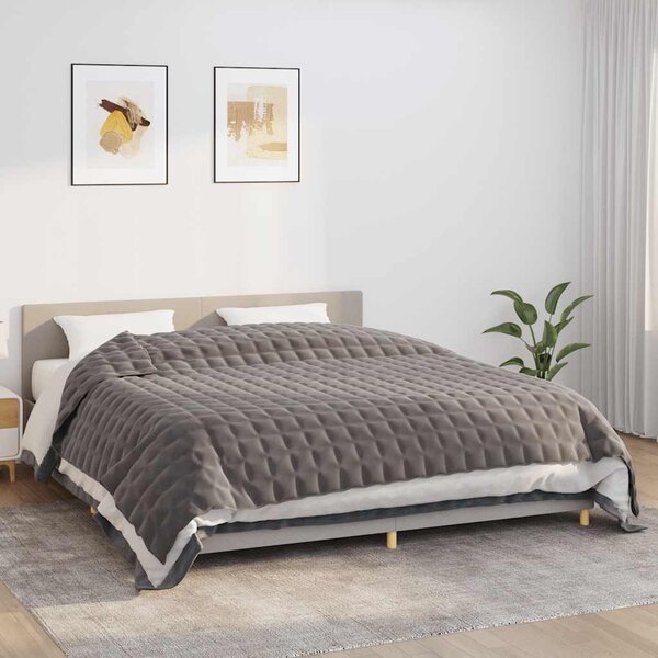 Zátěžová deka šedá 235 x 290 cm 15 kg textil