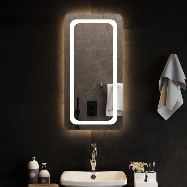 Koupelnové zrcadlo s LED osvětlením 40x80 cm