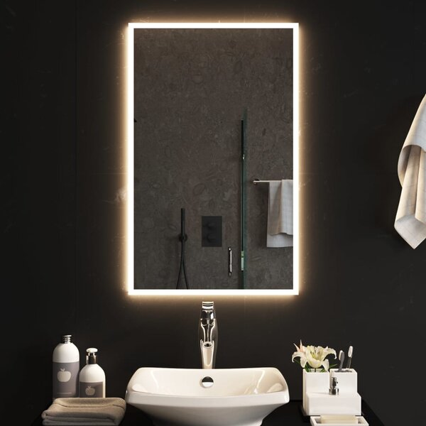 Koupelnové zrcadlo s LED osvětlením 50x80 cm