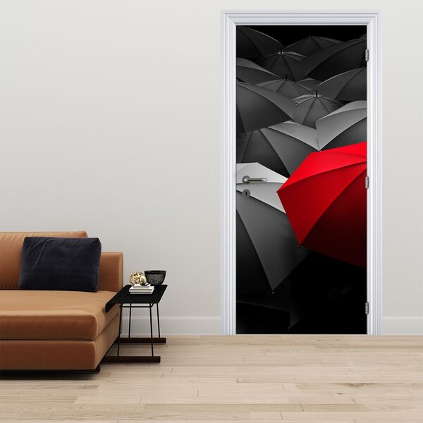 Fototapeta na dveře - Otevřené deštníky (95x205cm)